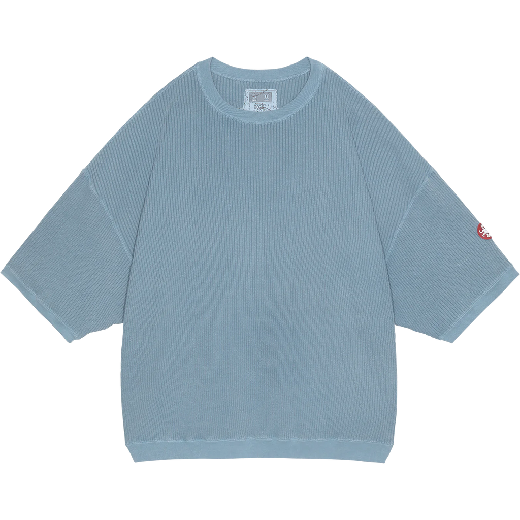 CES27CS19 OVERDYE RIB CUT SHORT SLEEVE CREW NECK