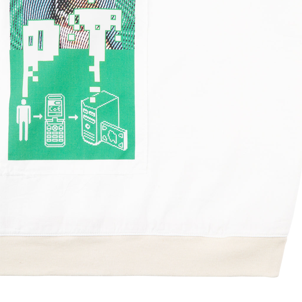 CES27CS23 PATCHED GAUZE SHORT SLEEVE CREW NECK