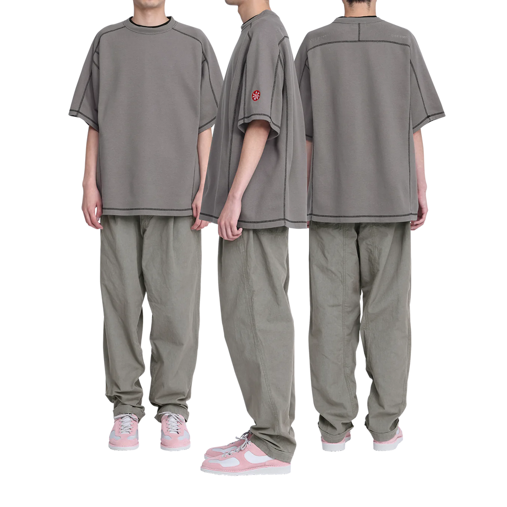 CES27CS16 CREW NECK DBL KNIT SHORT SLEEVE CHARCOAL