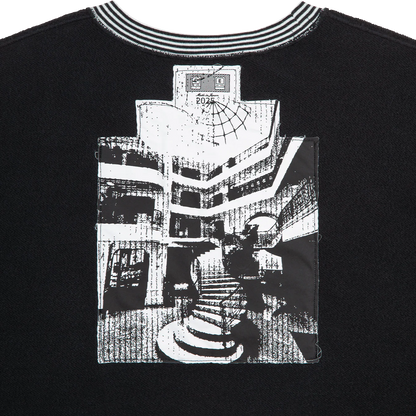 CES28CS04 LIPS DISPLAY CREW NECK BLACK