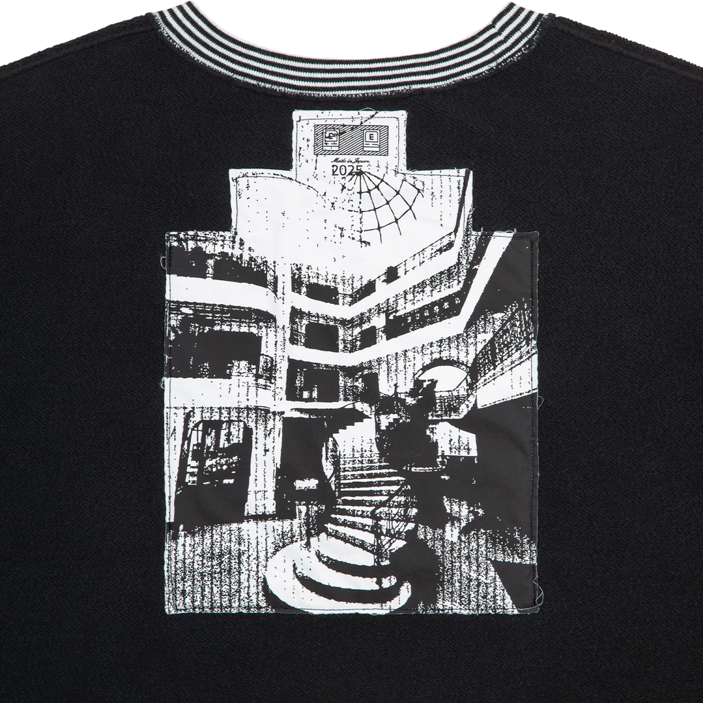 CES28CS04 LIPS DISPLAY CREW NECK BLACK