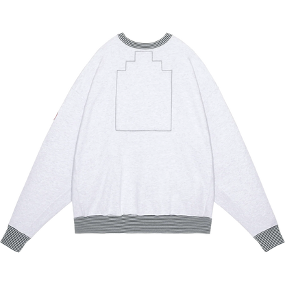 CES28CS04 LIPS DISPLAY CREW NECK GREY