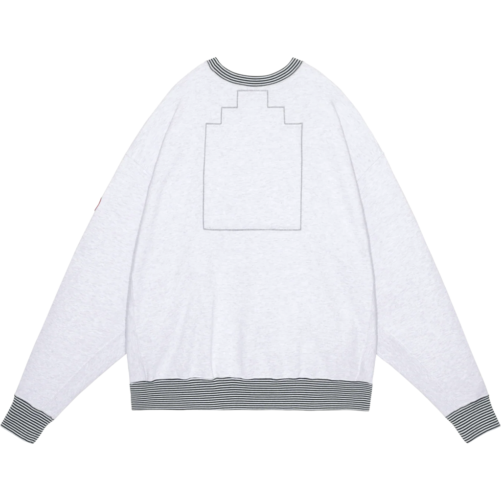 CES28CS04 LIPS DISPLAY CREW NECK GREY