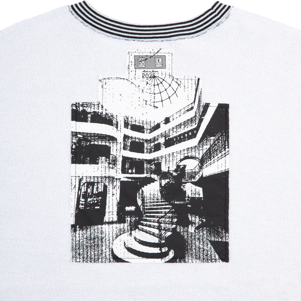 CES28CS04 LIPS DISPLAY CREW NECK GREY