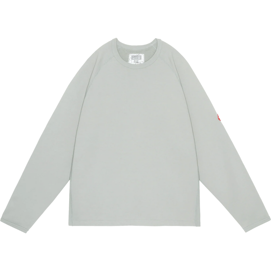 CES28CS06 HALF PANEL RIB CREW NECK KHAKI