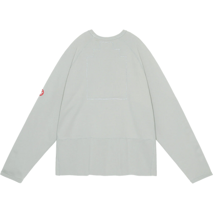 CES28CS06 HALF PANEL RIB CREW NECK KHAKI