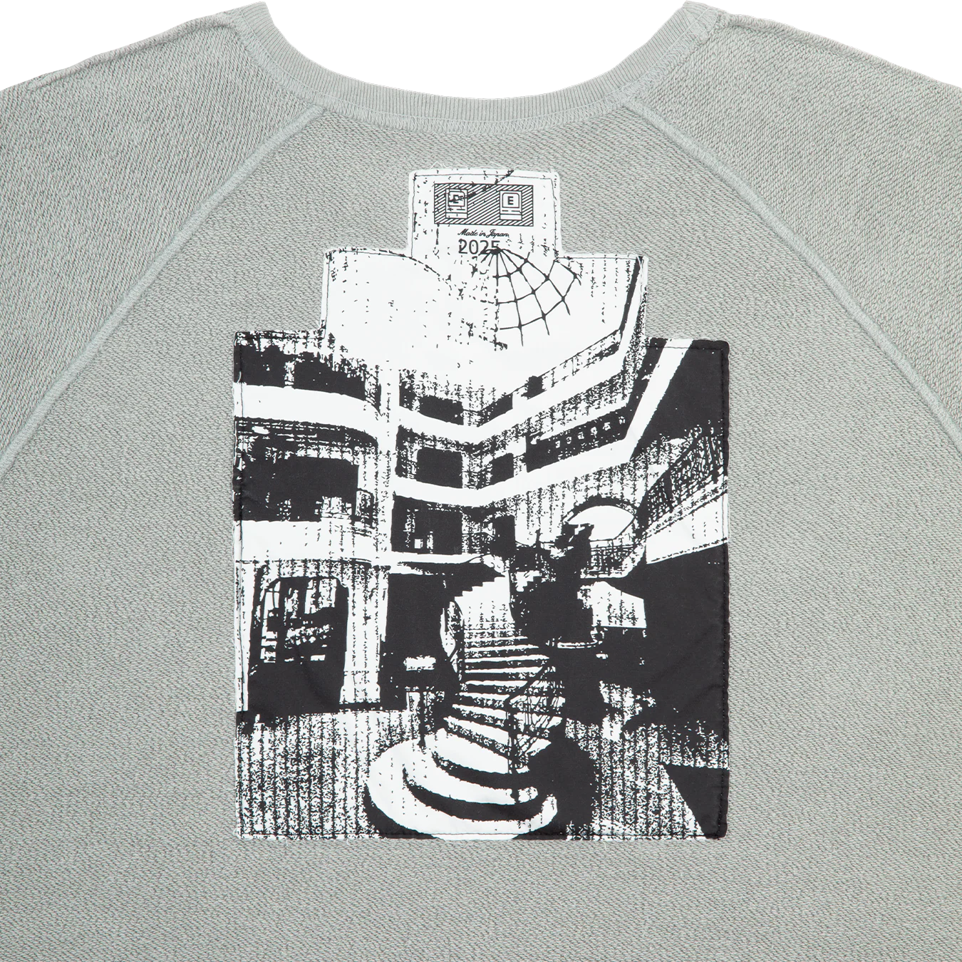 CES28CS06 HALF PANEL RIB CREW NECK KHAKI