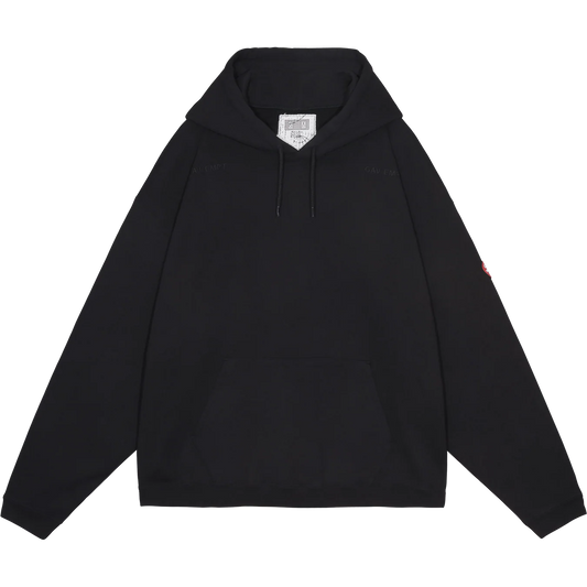 CES28CS13 SOLID LOOSE HOODY BLACK