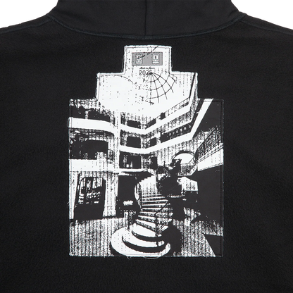 CES28CS13 SOLID LOOSE HOODY BLACK