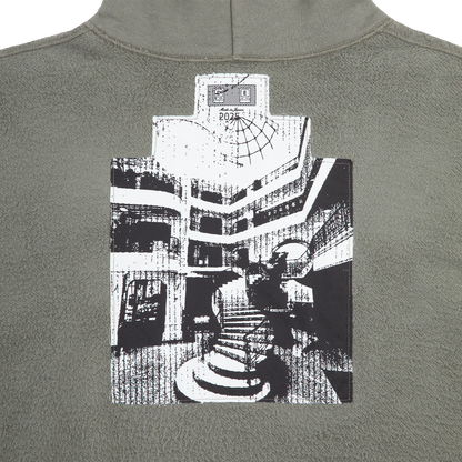 CES28CS13 SOLID LOOSE HOODY GREEN