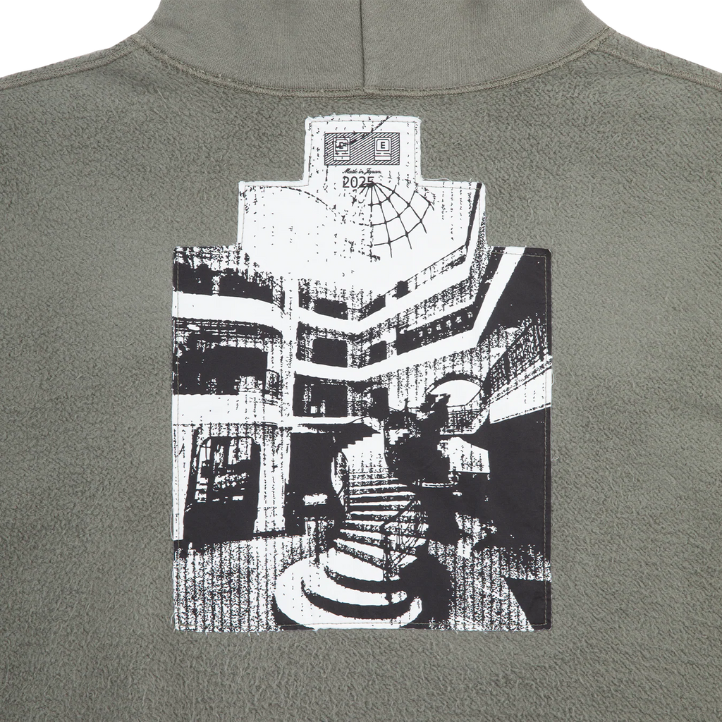 CES28CS13 SOLID LOOSE HOODY GREEN