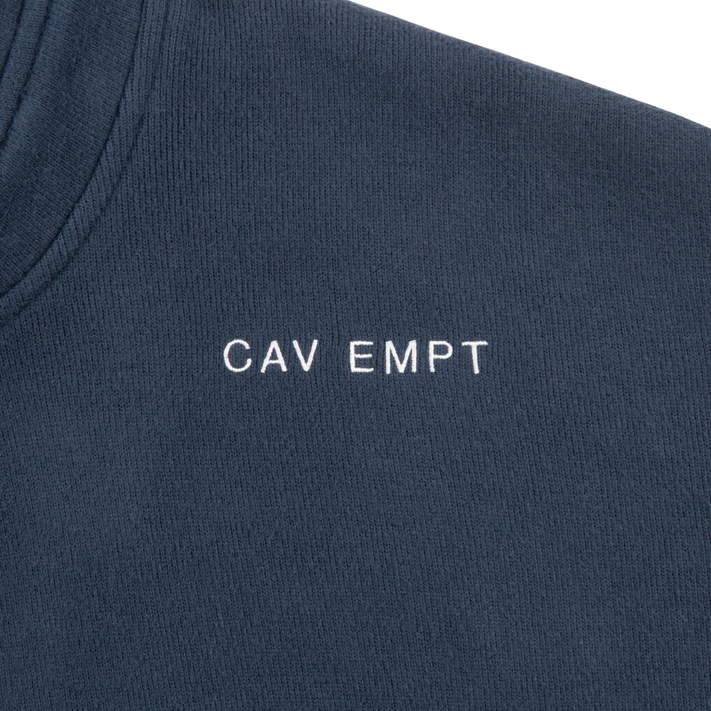 CES28CS17 NECK SNAP DBL KNIT HOODY NAVY