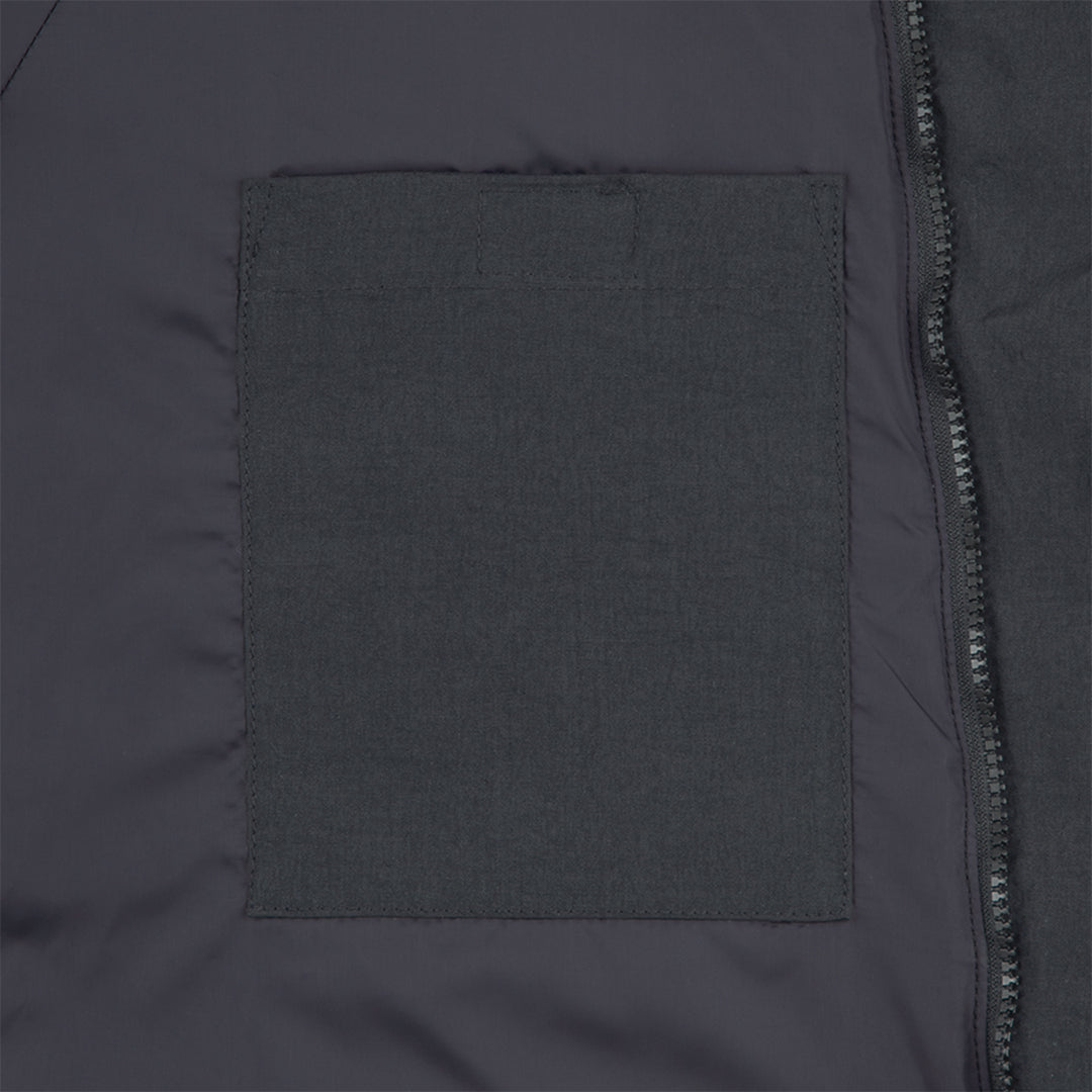 CES28JK03 DIAGONAL FLAP PUFF JACKET BLACK