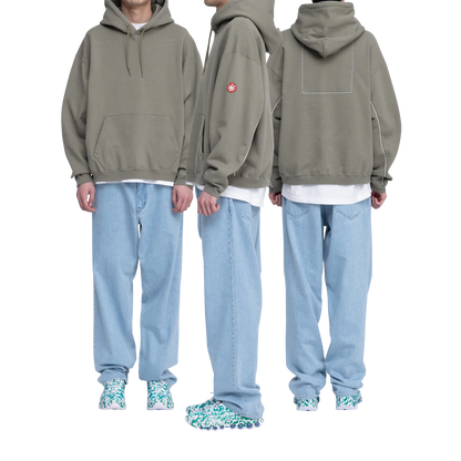 CES28CS13 SOLID LOOSE HOODY GREEN
