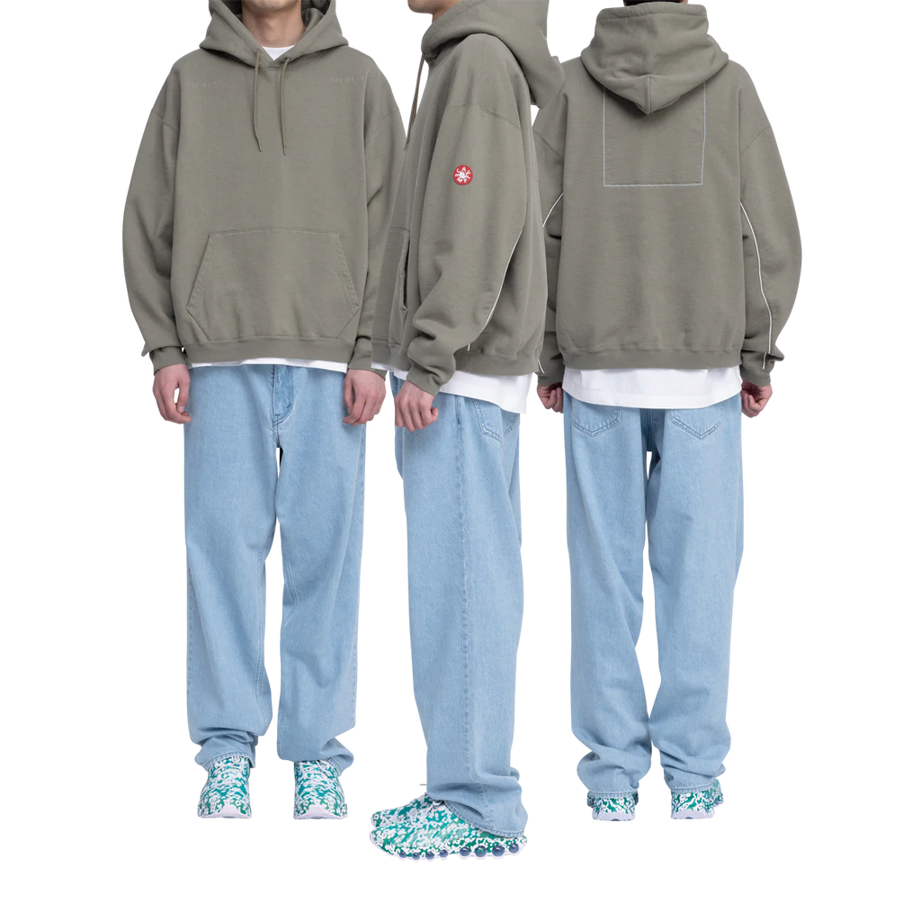 CES28CS13 SOLID LOOSE HOODY GREEN