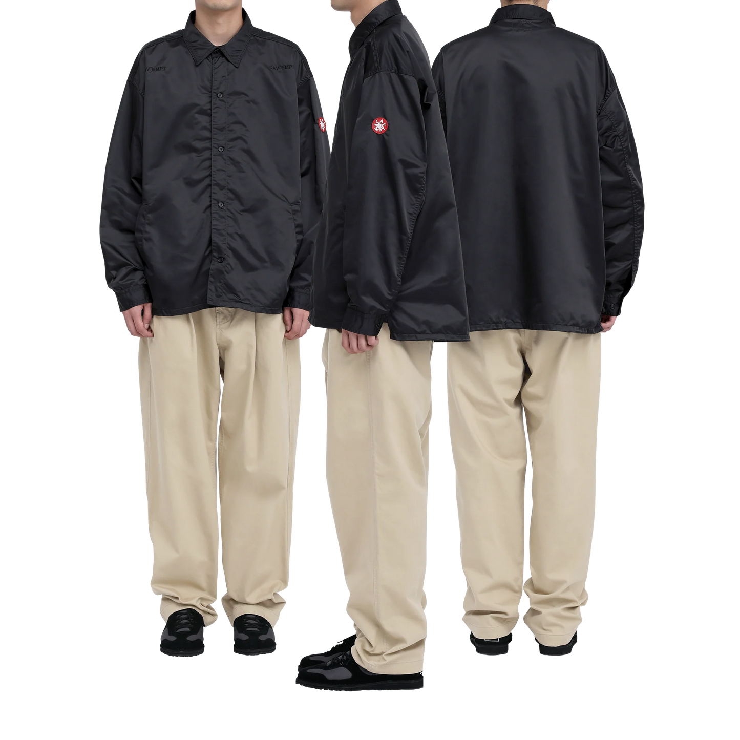CES29SH03 WELT POCKETS PE BIG SHIRT CHARCOAL