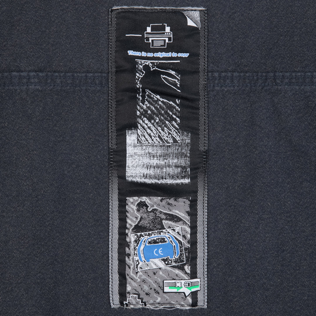 CES30JK23 HEATHERED TWILL TRUCKER ZIP JACKET NAVY