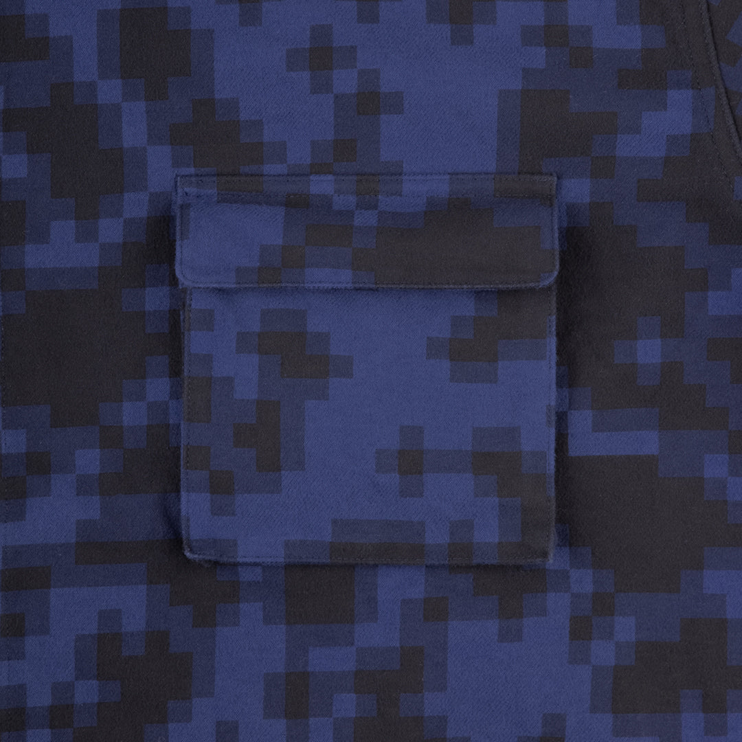 CES30SH05 DIGI8 FLANNEL BIG SHIRT NAVY