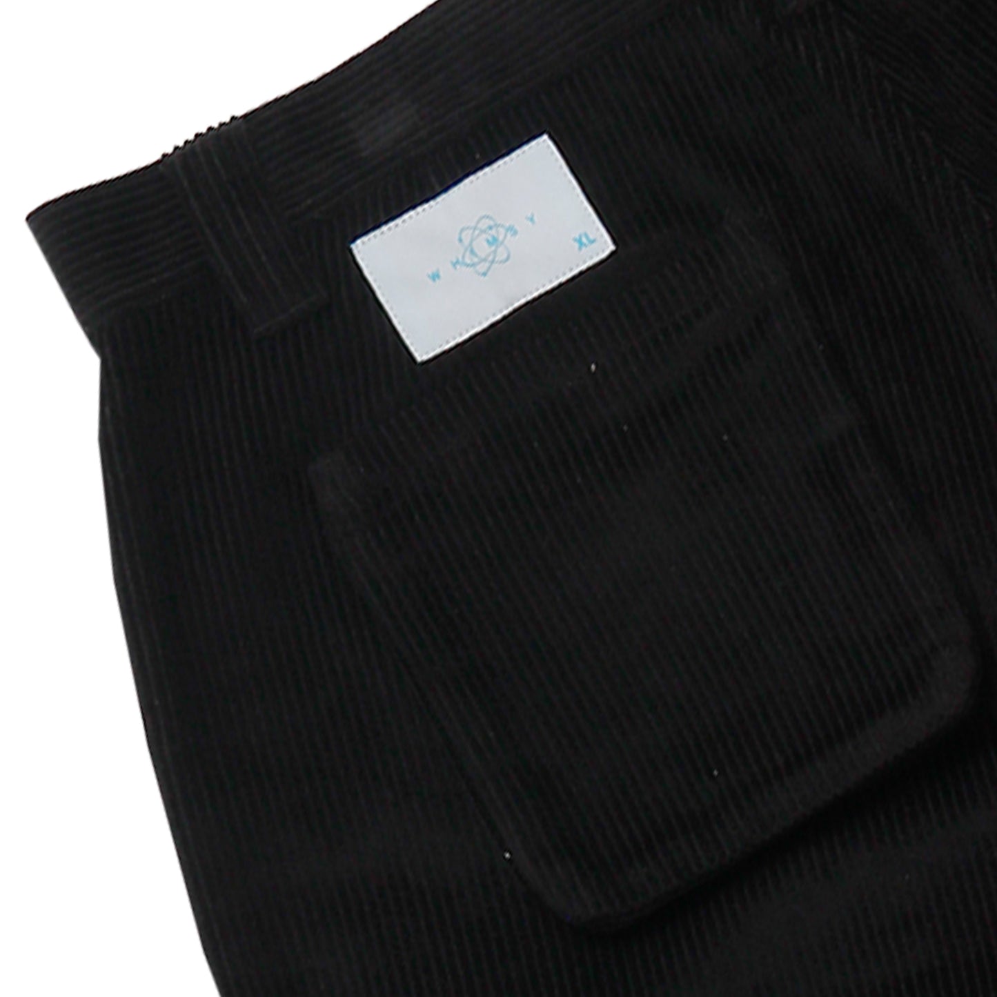 Corduroy Cargo Short Black