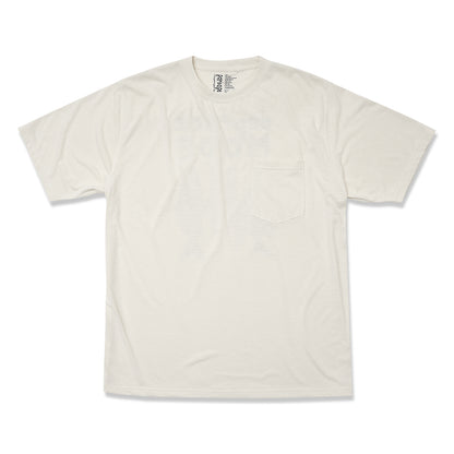 POCKET TEE (DEPESCE MODE) O.WHITE (BLACK PRINT)