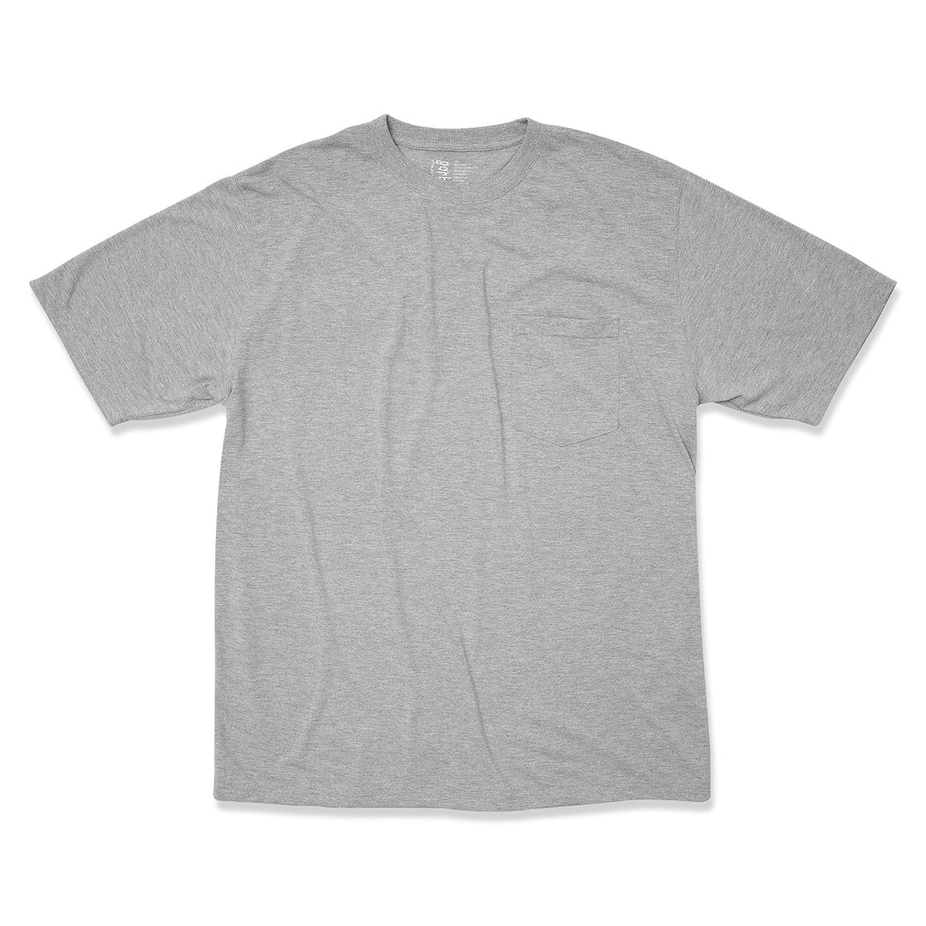 POCKET TEE (DEPESCE MODE) ASH GREY (BLACK PRINT)