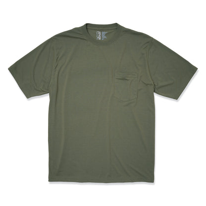 POCKET TEE (BIG PEACE) OLIVE (BLACK PRINT)