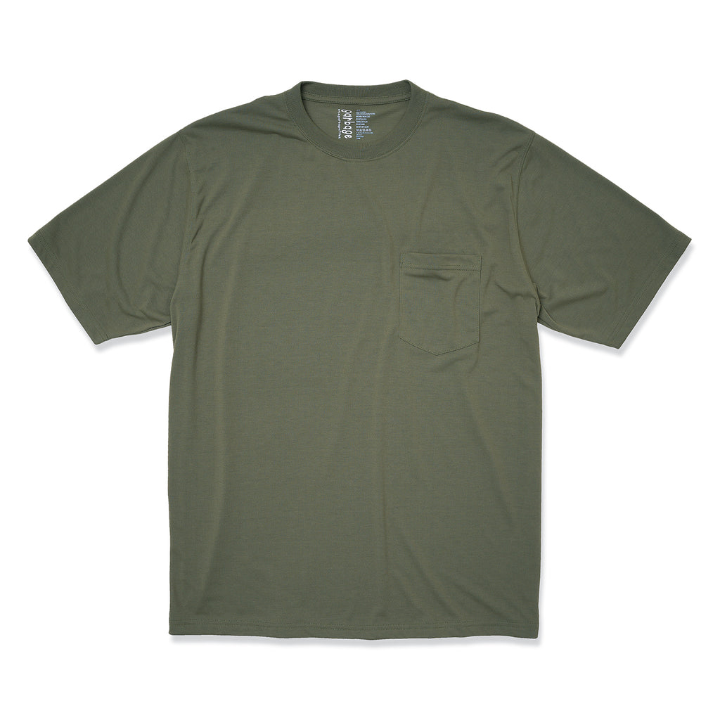POCKET TEE (BIG PEACE) OLIVE (BLACK PRINT)