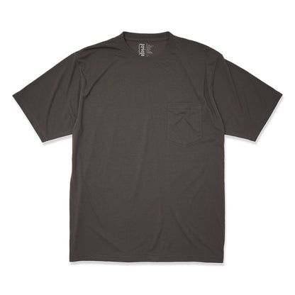 POCKET TEE (BIG PEACE) C.GREY (BLACK PRINT)