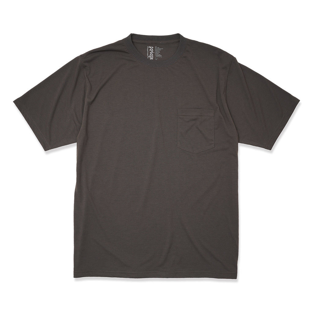 POCKET TEE (BIG PEACE) C.GREY (BLACK PRINT)