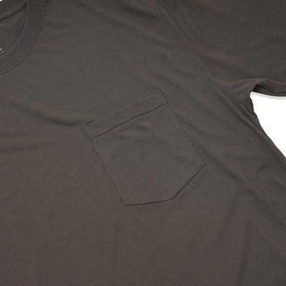 POCKET TEE (BIG PEACE) C.GREY (BLACK PRINT)