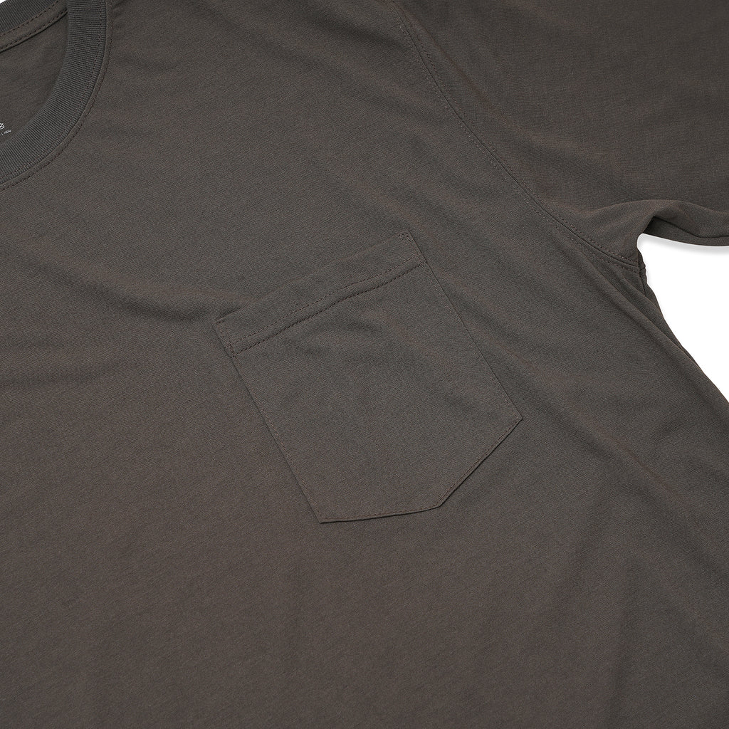 POCKET TEE (BIG PEACE) C.GREY (BLACK PRINT)