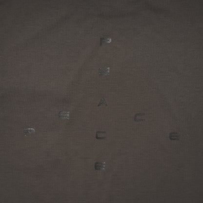 POCKET TEE (BIG PEACE) C.GREY (BLACK PRINT)