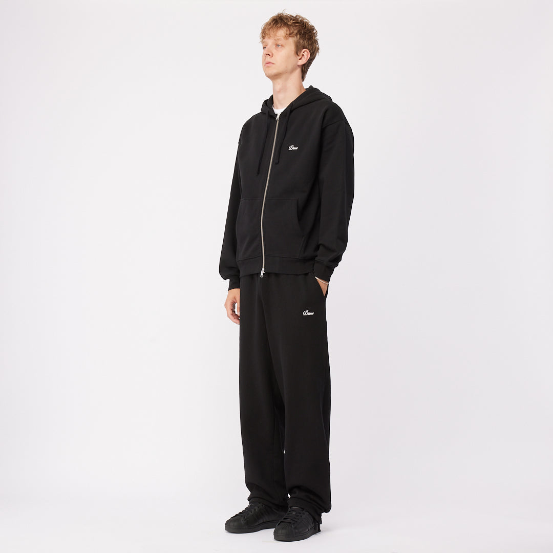 Cursive Small Logo Sweatpants BLACK