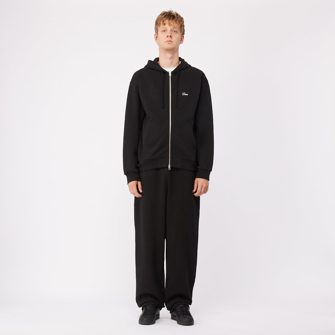 Cursive Small Logo Sweatpants BLACK