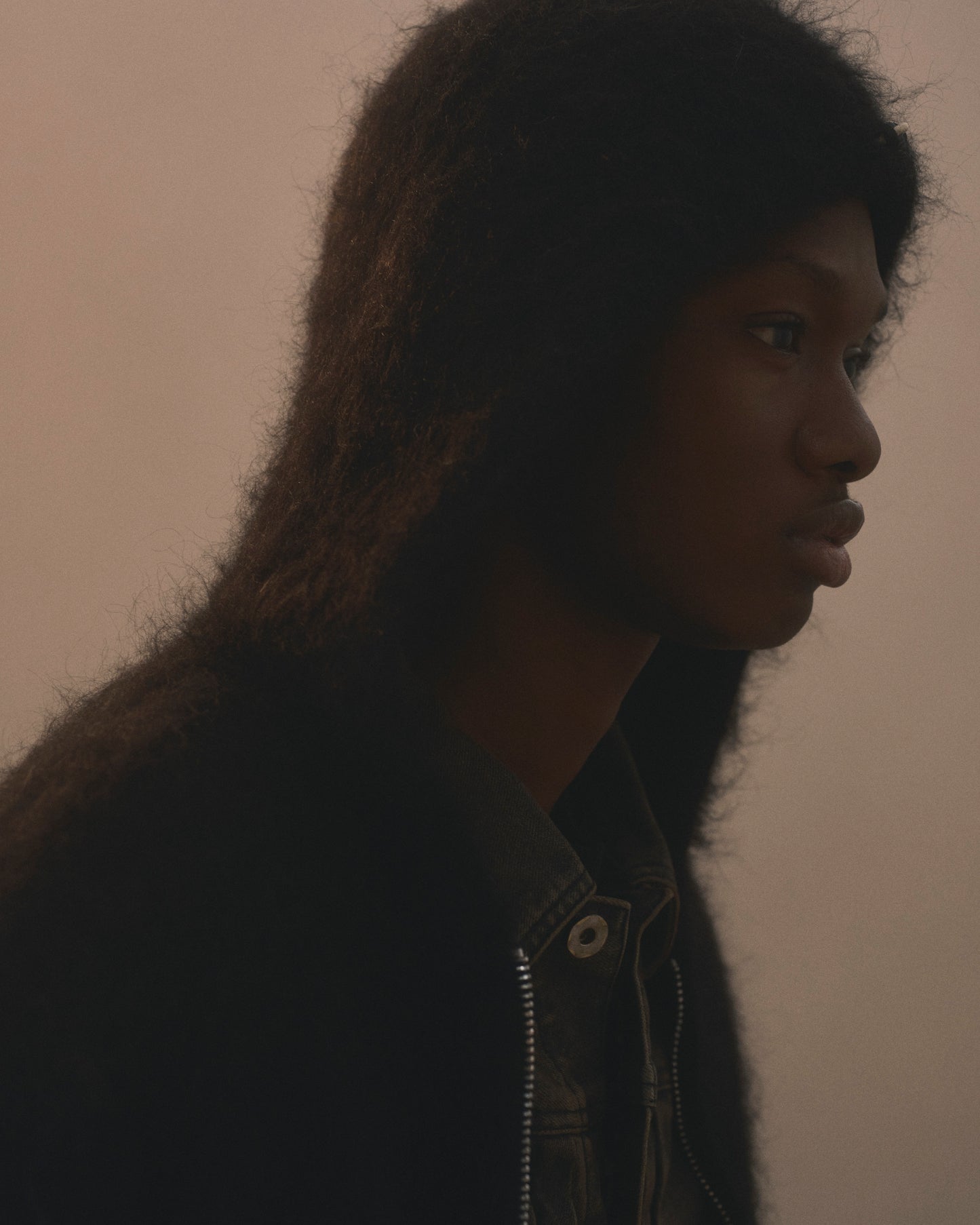 Mohair Hoodie BLACK