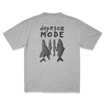 POCKET TEE (DEPESCE MODE) ASH GREY (BLACK PRINT)
