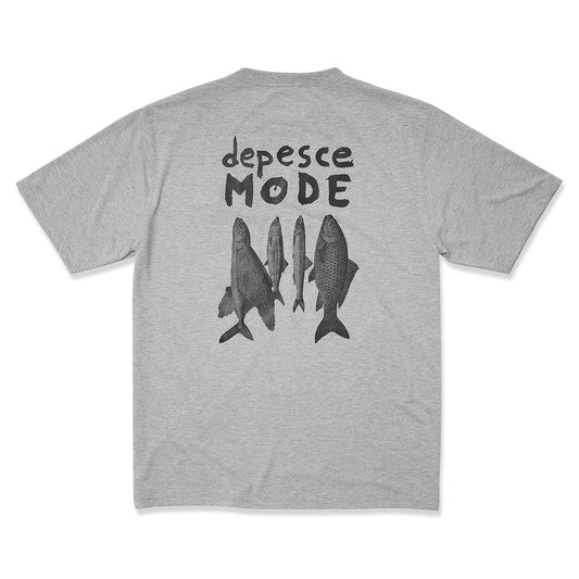 POCKET TEE (DEPESCE MODE) ASH GREY (BLACK PRINT)