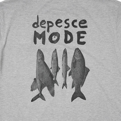 POCKET TEE (DEPESCE MODE) ASH GREY (BLACK PRINT)