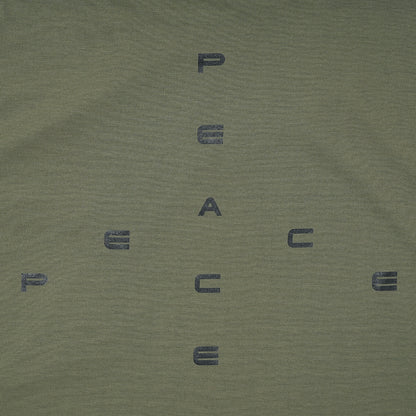 POCKET TEE (BIG PEACE) OLIVE (BLACK PRINT)