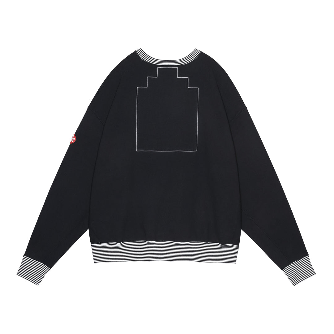CES28CS04 LIPS DISPLAY CREW NECK BLACK