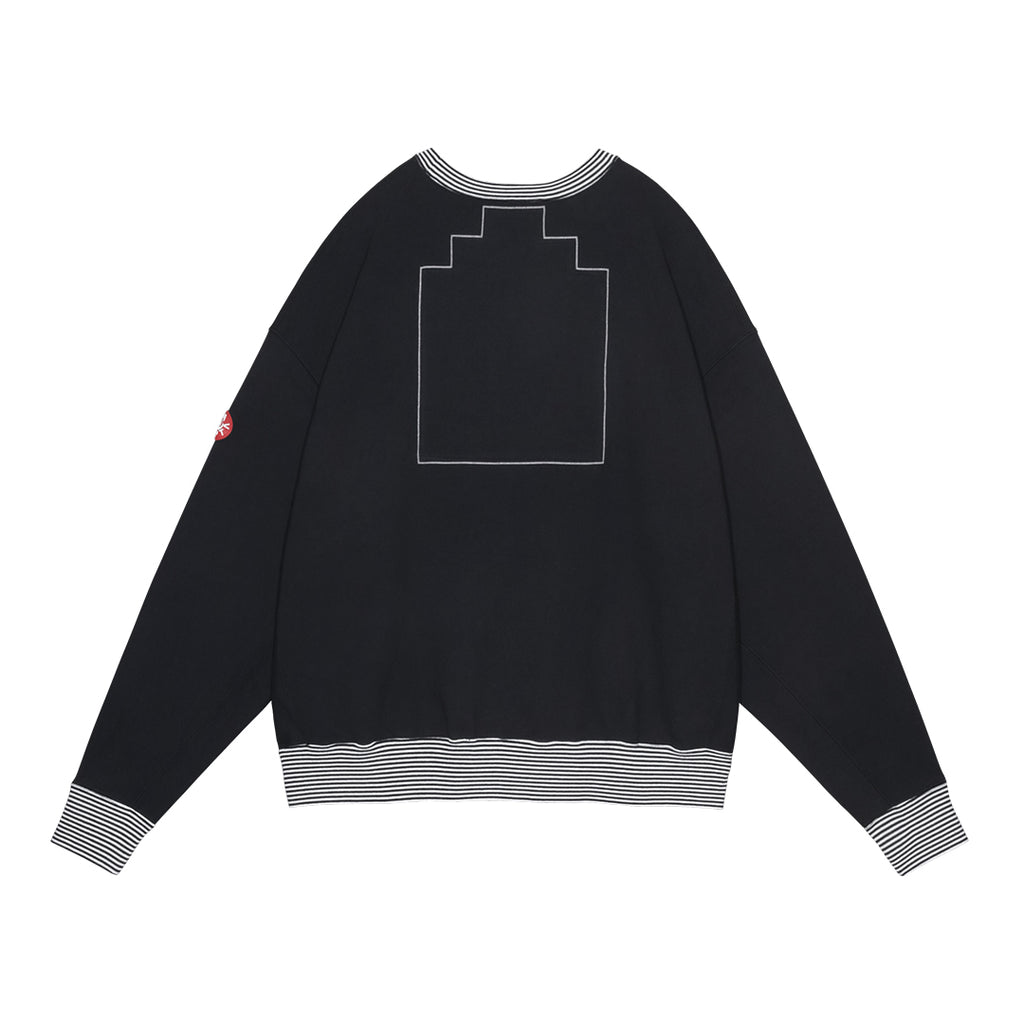 CES28CS04 LIPS DISPLAY CREW NECK BLACK