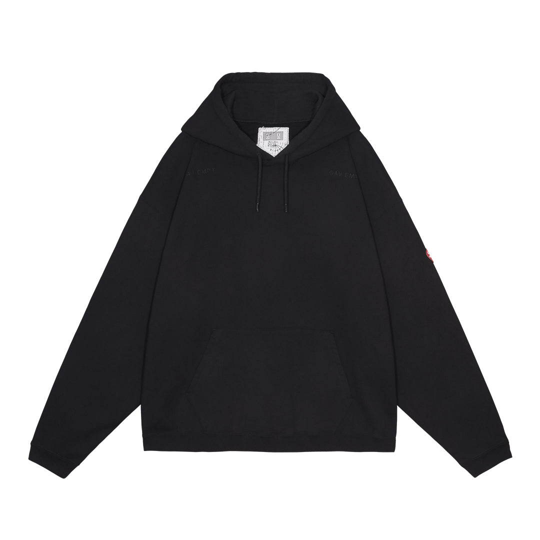 CES28CS13 SOLID LOOSE HOODY BLACK