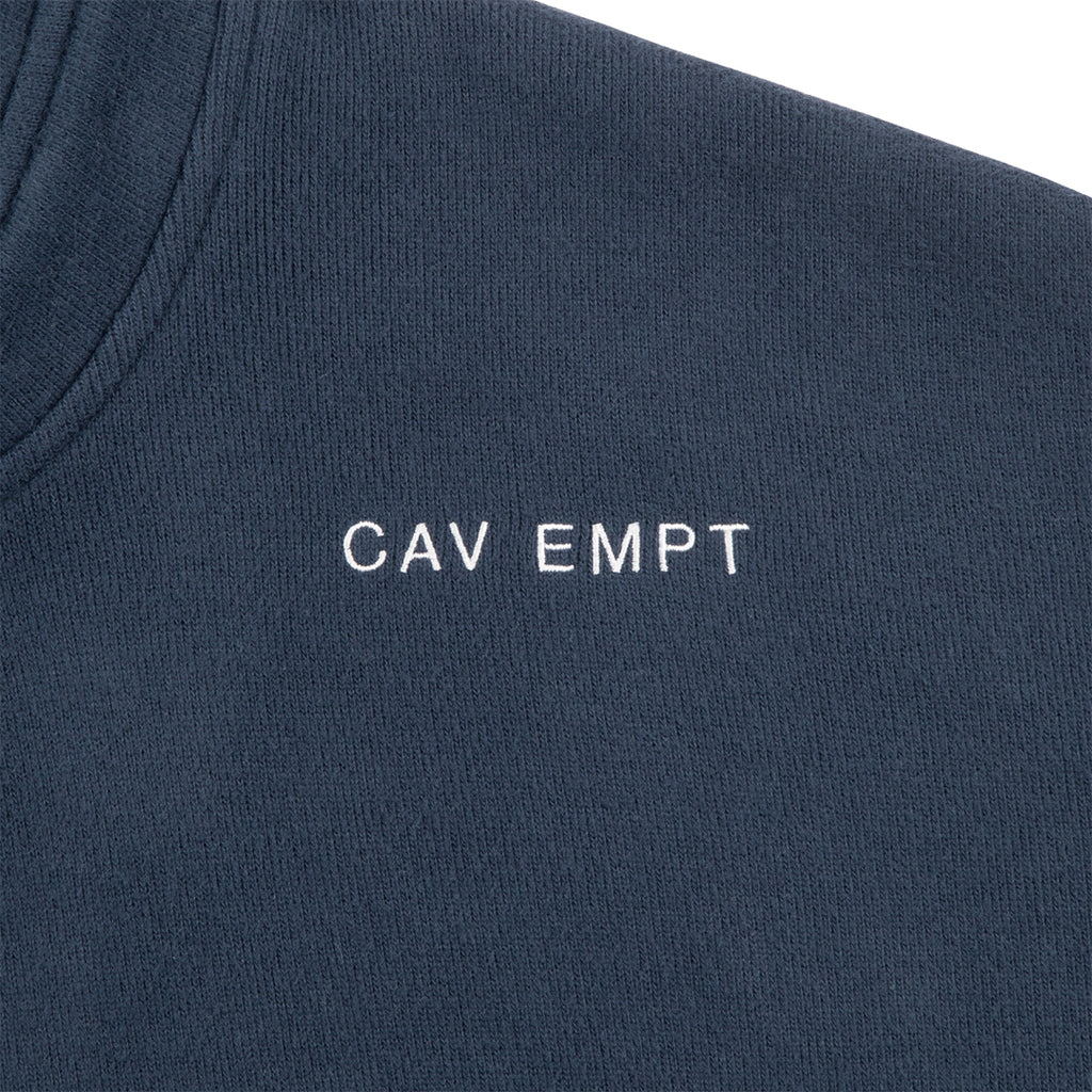 CES28CS17 NECK SNAP DBL KNIT HOODY NAVY