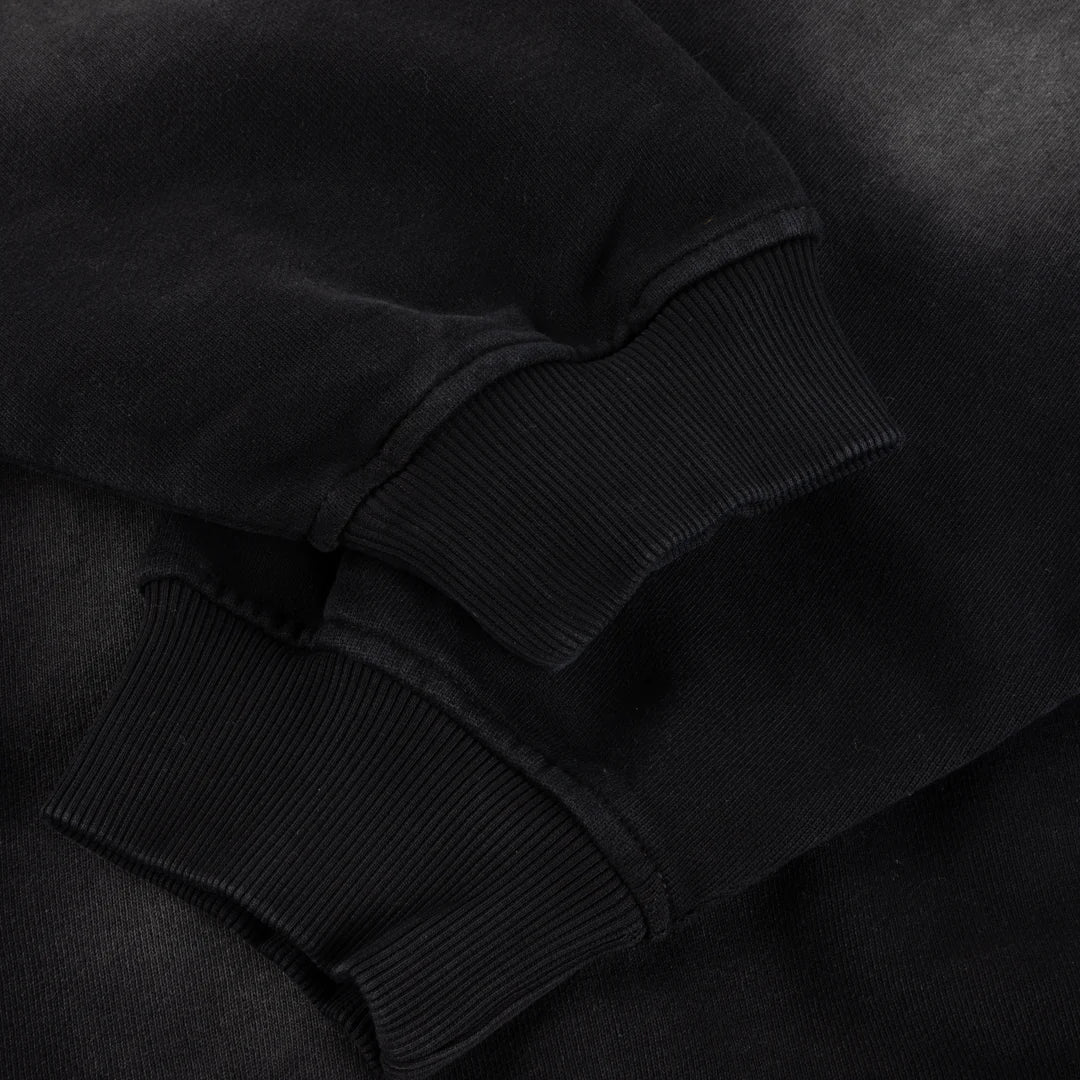Faded Fleece Bomber Black