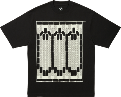 TETRIS TEETH T-SHIRT BLACK / GLOW IN THE DARK