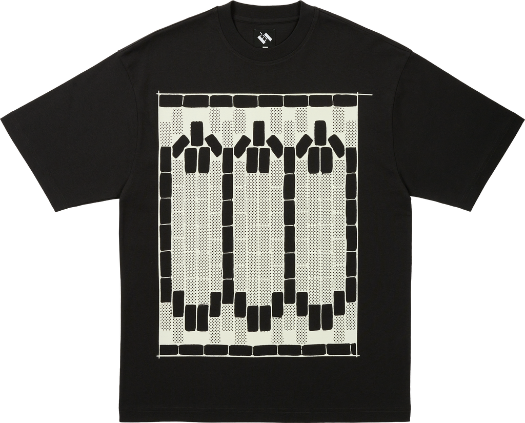 TETRIS TEETH T-SHIRT BLACK / GLOW IN THE DARK