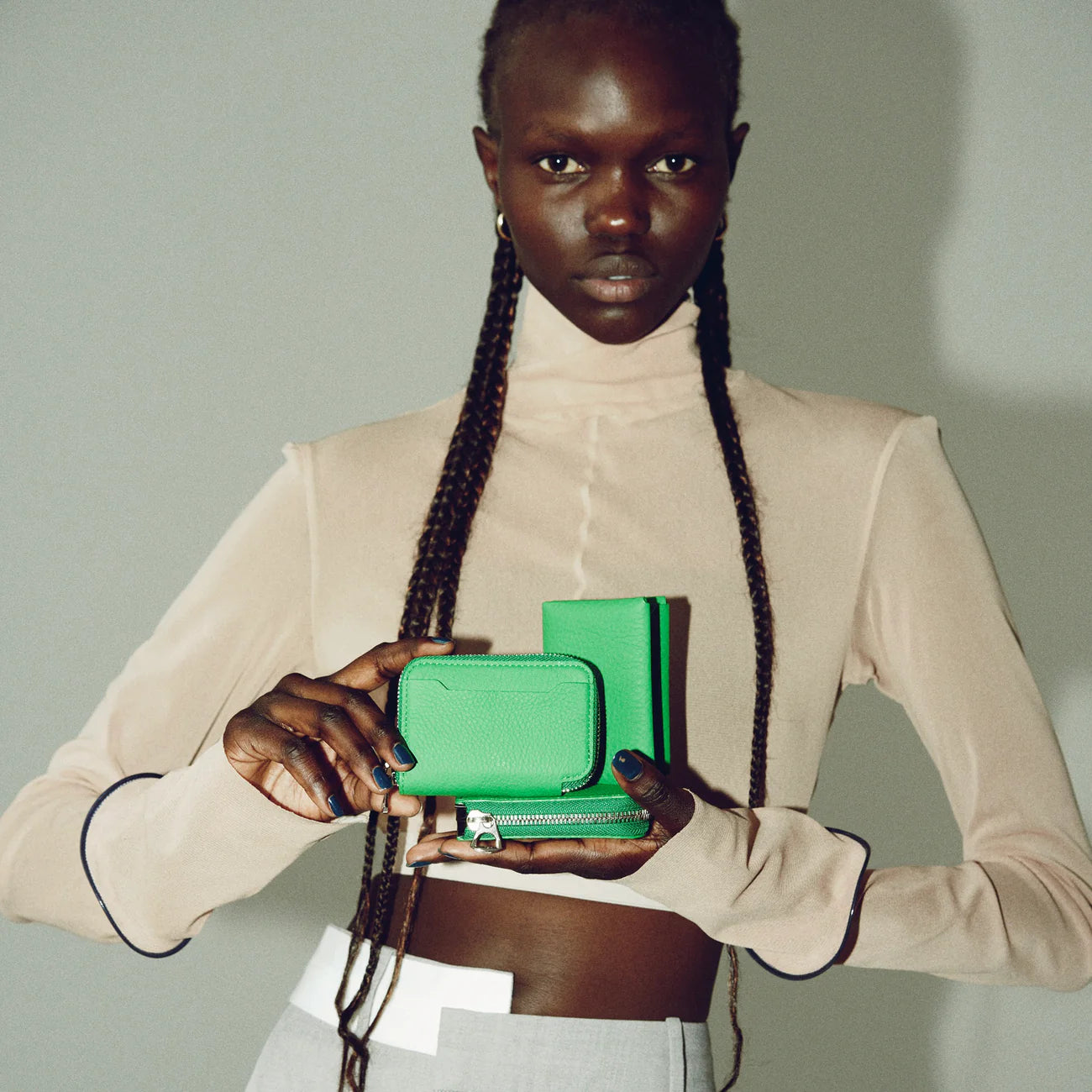 HERRIE CARD CASE 40 / 21Q3-4 GREEN