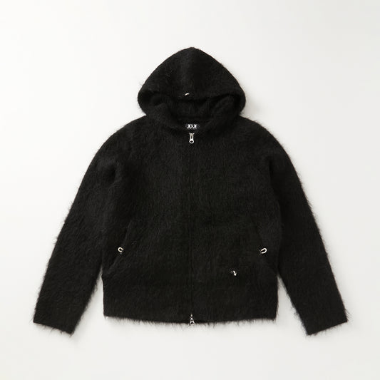 Mohair Hoodie BLACK