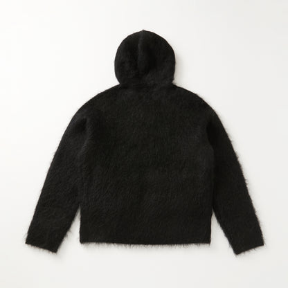Mohair Hoodie BLACK