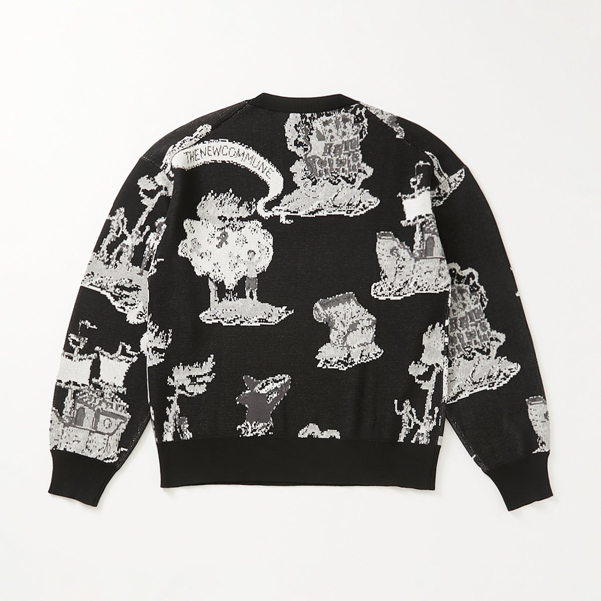 NEWCOMMUNE Island Jaquard Knit BLACK